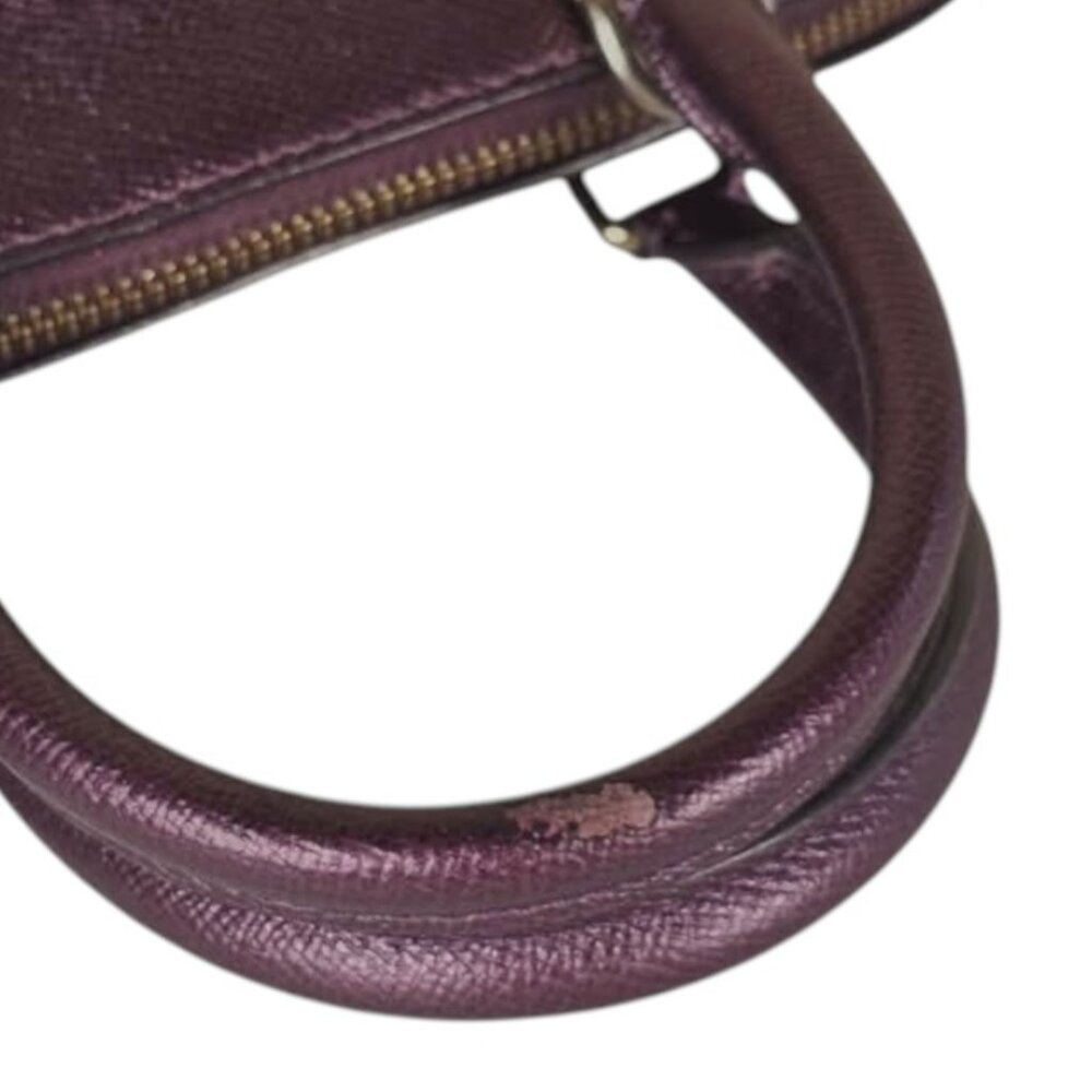 Coach F29170 Mini Sierra Satchel Metallic Purple Leather - Picture 8 of 11